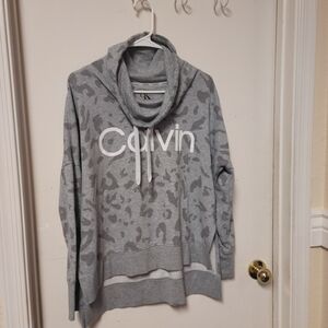 Calvin Klein Collection Gray Patterned Hoodie